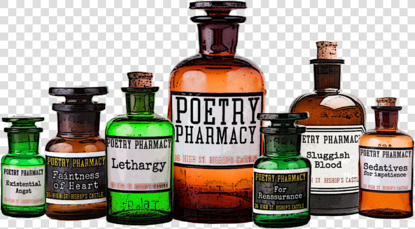 Poetry Pharmacy Bottle Logo  HD Png DownloadTransparent PNG