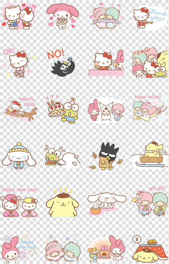 Line Sticker Line Sticker  Cute Stickers  Sanrio Wallpaper   Hello Kitty Stickers Png  Transparent PngTransparent PNG