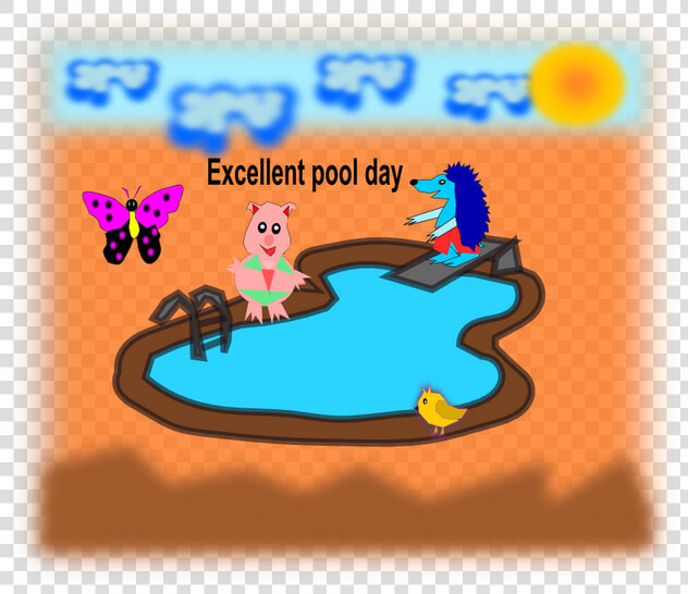 Pinky piscina   Cartoon  HD Png DownloadTransparent PNG