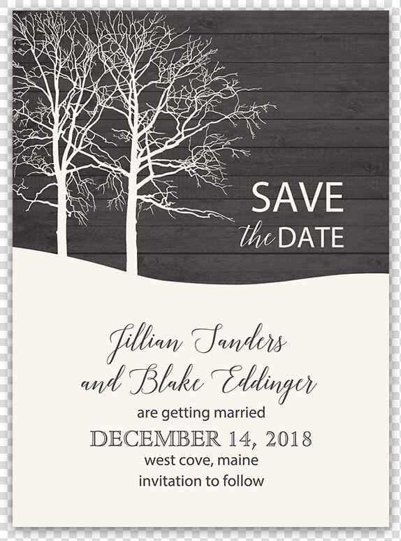 Winter Wonderland Rsvp Cards Png   Barn Wedding Save The Date Png  Transparent PngTransparent PNG