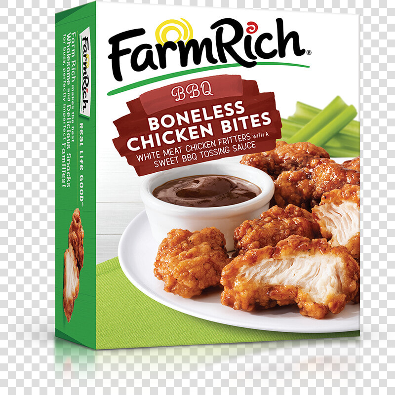 Bbq Style Boneless Chicken Bites   Farm Rich Avocado Slices  HD Png DownloadTransparent PNG