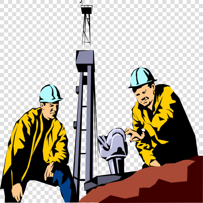 Image Library Download Workers With Drill Bit And Derrick   Oil And Gas Png  Transparent PngTransparent PNG