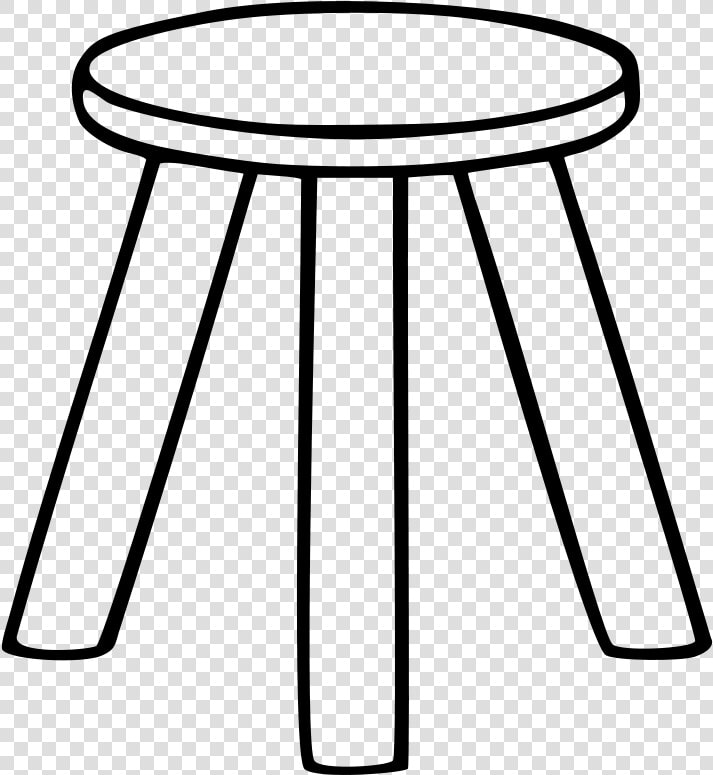 Clipart Of A Three Legged Stool   Three Legged Stool Drawing  HD Png DownloadTransparent PNG