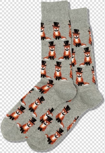 Men S Foxy Groom Crew Socks Class Slick Lazy Image   Sock  HD Png DownloadTransparent PNG