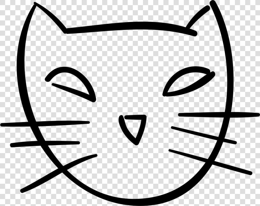 Halloween Cat Face Outline   Cat Face Outline Png  Transparent PngTransparent PNG