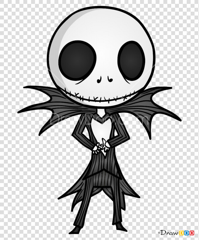 Jack Skellington Drawing Halloween And How To Draw   Cute Jack Skeleton Drawings  HD Png DownloadTransparent PNG