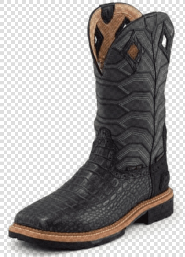 Men S Waterproof Black Croc Print Composite Toe Boot   Boot  HD Png DownloadTransparent PNG