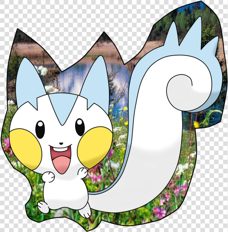 Pachirisu In The Meadow By Blazingmoe44   Cartoon  HD Png DownloadTransparent PNG