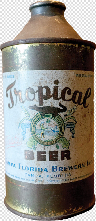 This Tropical Beer Can From The Tampa Florida Brewery   Beer Bottle  HD Png DownloadTransparent PNG