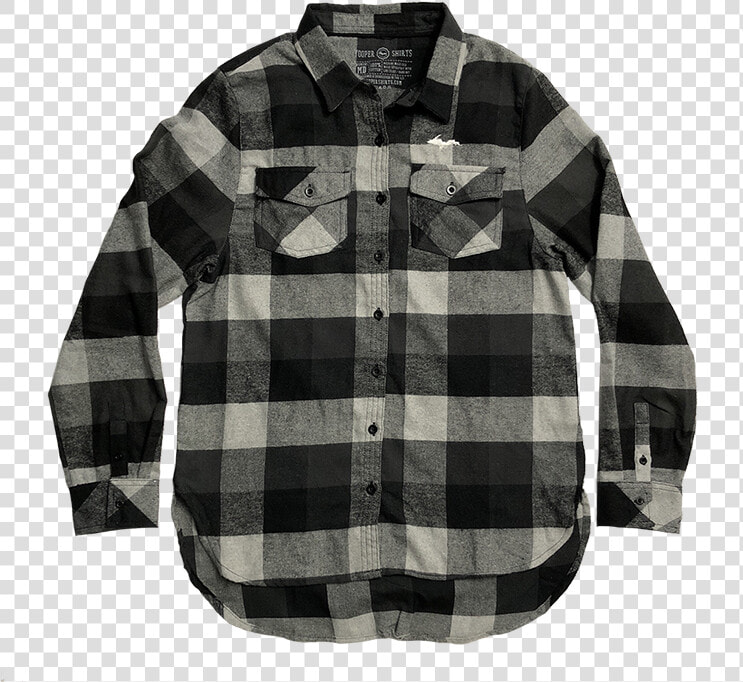 Silhouette   Black And Gray Buffalo Plaid Shirt Women  HD Png DownloadTransparent PNG