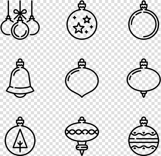 Christmas Balls Line Craft   Christmas Ball Illustration Png  Transparent PngTransparent PNG