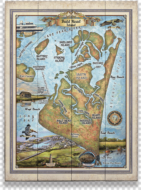 Map Of Bald Head Island  HD Png DownloadTransparent PNG