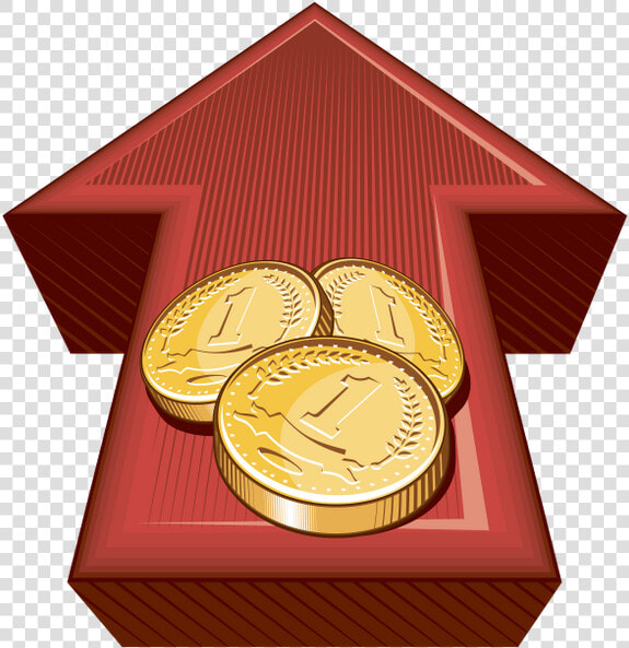 Золотая Монета  Золото  Деньги  Красная Стрелка  Gold   Finance  HD Png DownloadTransparent PNG