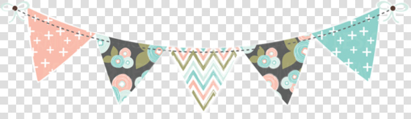  banner  pennant  garland  flags  pastel  pink  teal   Underpants  HD Png DownloadTransparent PNG