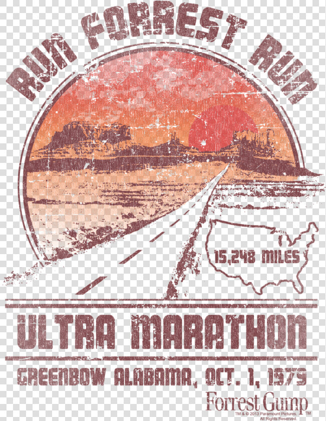 Forrest Gump Ultra Marathon Shirt  HD Png DownloadTransparent PNG