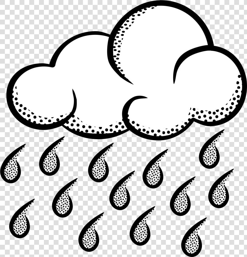 Rain Cloud Clipart Image Raincloud And Transparent   Rainy Weather Clipart Black And White  HD Png DownloadTransparent PNG