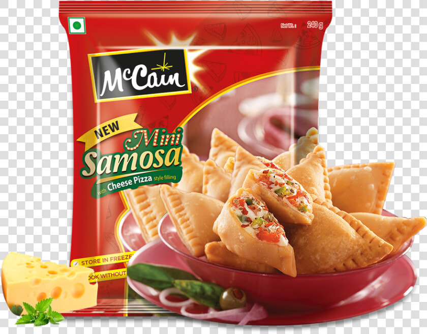 New Mccain Mini Samosa With Cheese Pizza Styly Filling  HD Png DownloadTransparent PNG