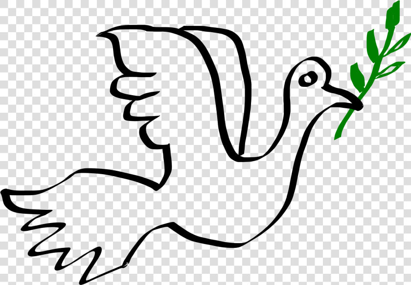 Paloma De La Paz Peace Dove Christmas Xmas Peace On   Black  amp  White Dove Clipart  HD Png DownloadTransparent PNG