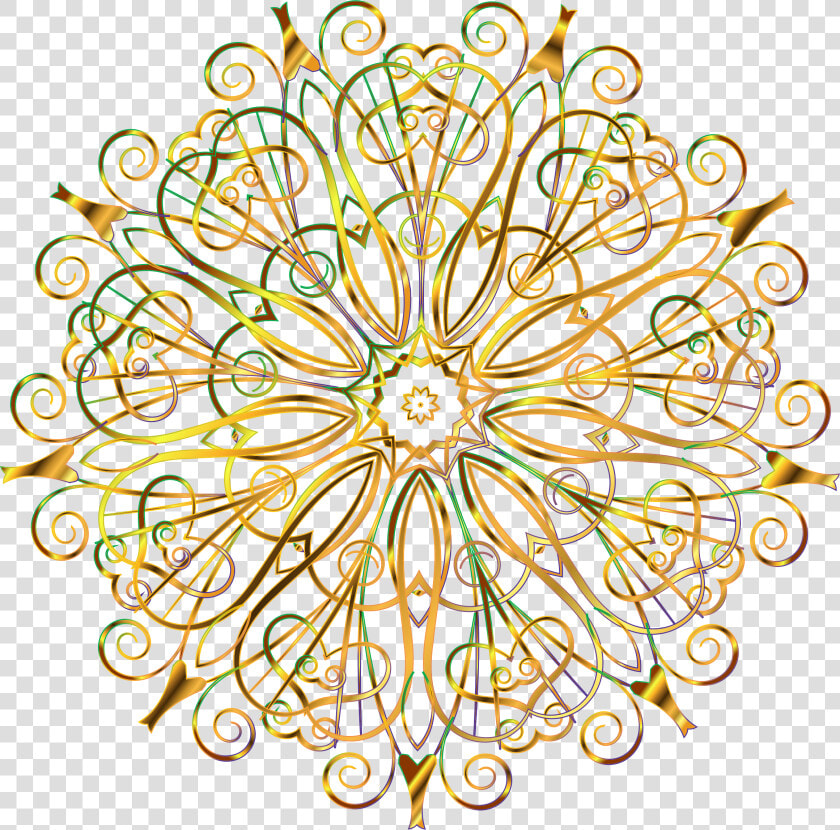 Flourishy Floral Design 16 Variation 5 No Background   Clip Art  HD Png DownloadTransparent PNG