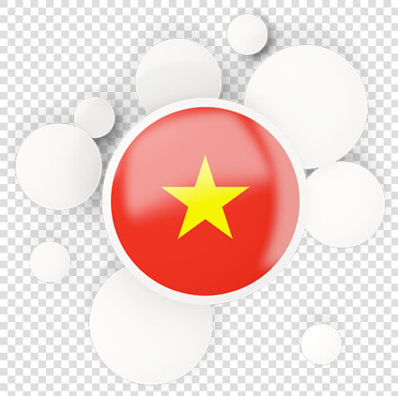 Round Flag With Circles   Vietnam Flag Circle Png  Transparent PngTransparent PNG