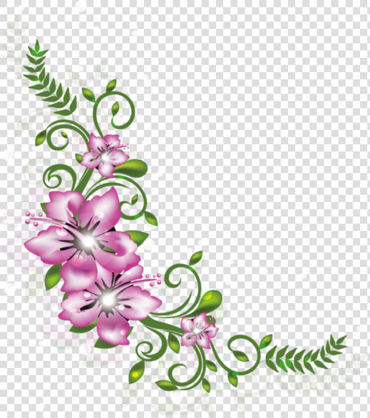  ftestickers  flowers  floraldesign  border  corner   Illustration  HD Png DownloadTransparent PNG