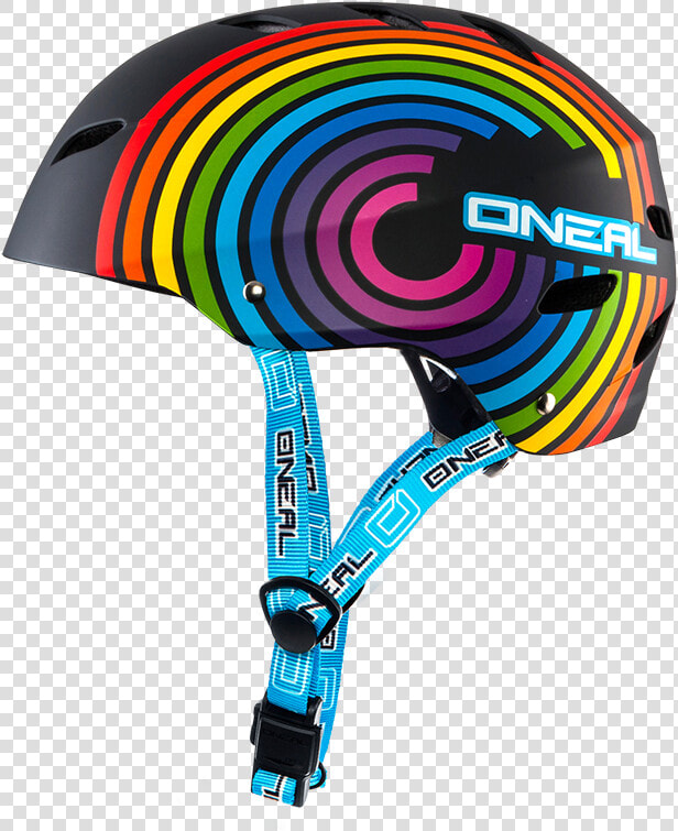 Oneal Multi Dirt Lid Rainbow Kids Mtb Helmet   O  39 neal  HD Png DownloadTransparent PNG