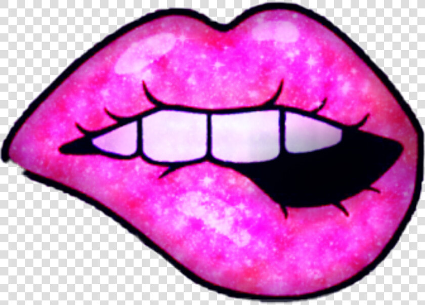  lips  aesthetic  tumblr  trendygirl  trendy  trend   Lips Clipart Pink Glitters  HD Png DownloadTransparent PNG