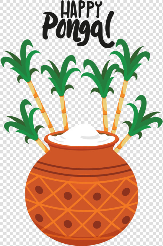 Transparent Pongal Pineapple Flowerpot Ananas For Thai   Sathya Sai Pongal Wishes  HD Png DownloadTransparent PNG