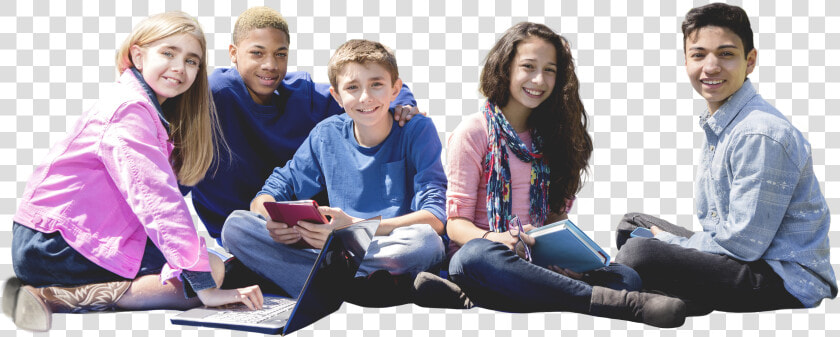 Group Of Middle School Kids With Books   Middle School Kids Png  Transparent PngTransparent PNG