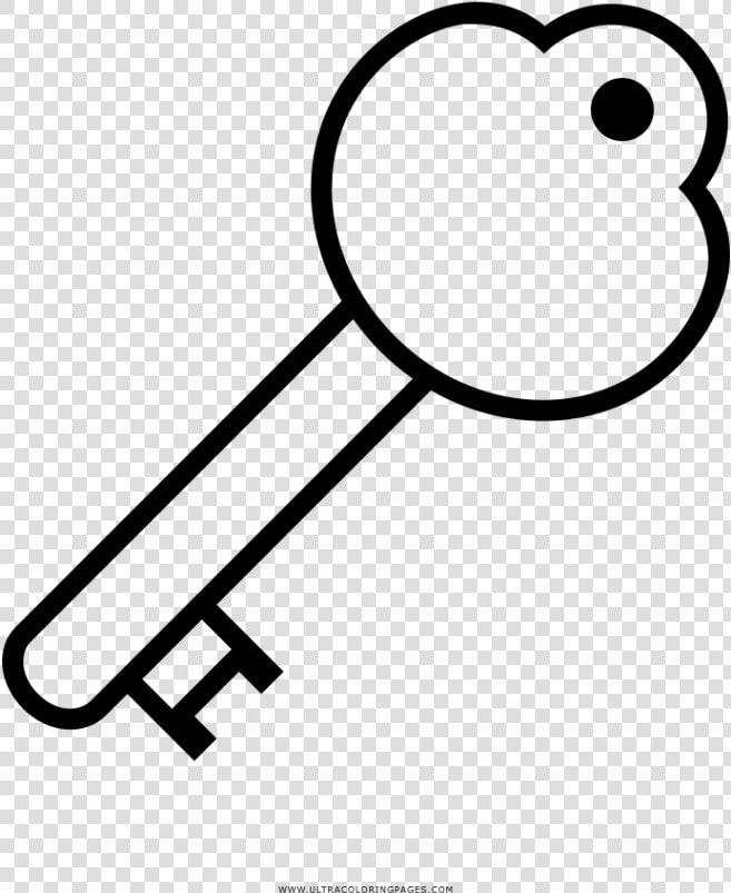 Simplified Lock And Key Coloring Page Real Heart Drawing   Key Coloring  HD Png DownloadTransparent PNG