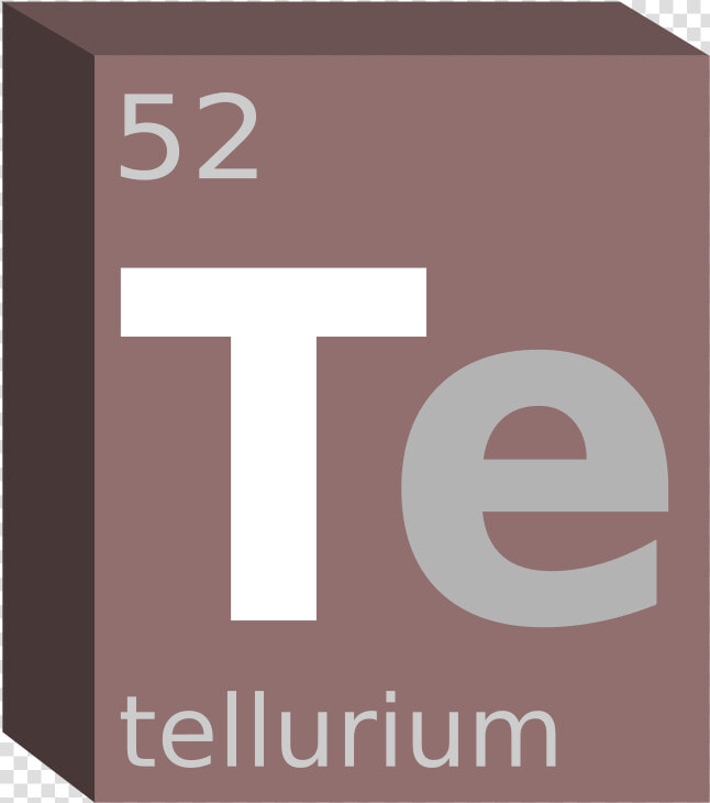 Tellurium Block  Chemistry   Box  HD Png DownloadTransparent PNG