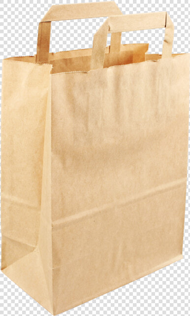 Bag  Pulp  Flat Paper Handles  22x 10x28cm  Carrier  HD Png DownloadTransparent PNG