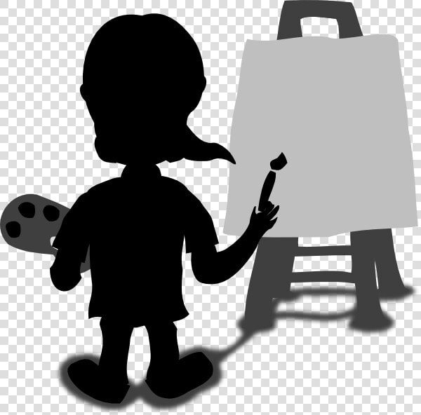 Cartoon Character Painting Blank Slate Svg Clip Arts   Painting Cartoon Person Doing Art  HD Png DownloadTransparent PNG