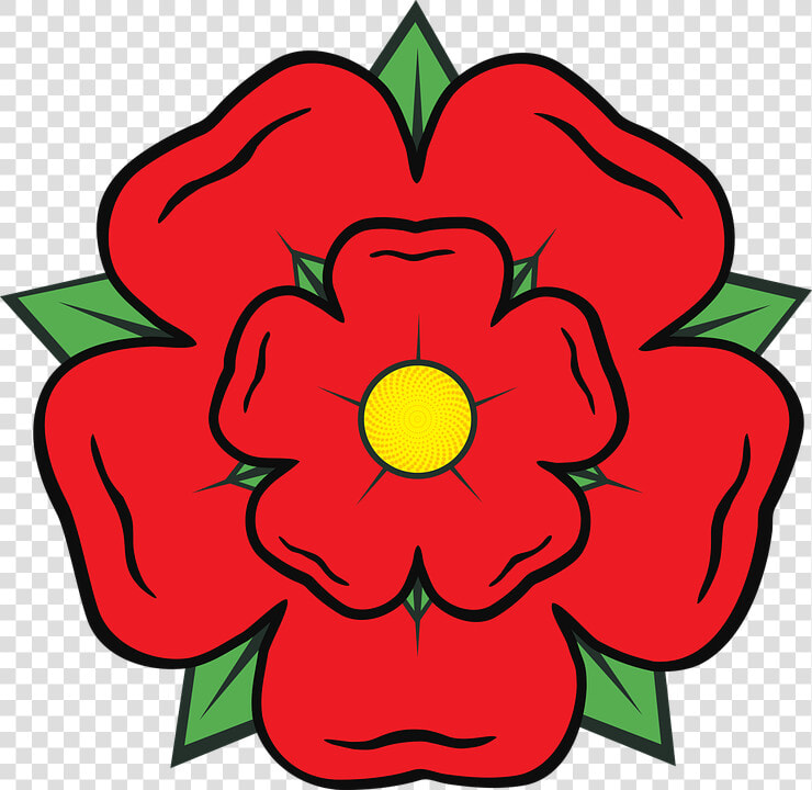 Lancashire Rose  County  England  Heraldic  Heraldry   Red Rose Of Lancashire  HD Png DownloadTransparent PNG