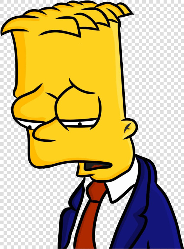 Sad Boy Png File   Draw Bart Simpson Sad  Transparent PngTransparent PNG