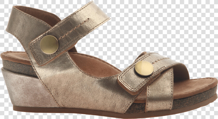 Womens Wedge Sandal Sandey In Gold Side View Class   Sandal  HD Png DownloadTransparent PNG