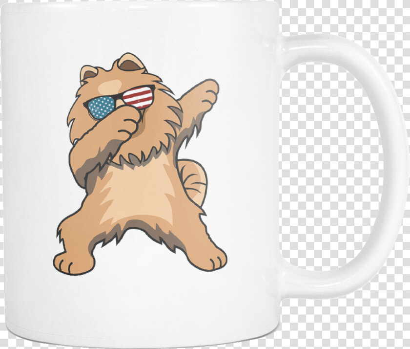 Dabbing Pomeranian Dog America Flag   Grizzly Bear  HD Png DownloadTransparent PNG