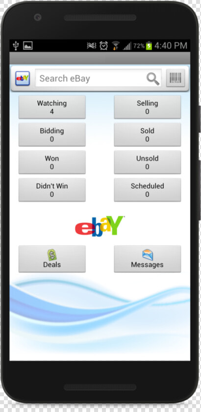 Ebay andro 1   3   Sign Out On Ebay App  HD Png DownloadTransparent PNG