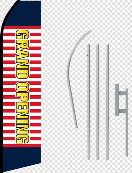 16ft Grand Opening Stock Swooper Flag With Ground Stake   Graphic Design  HD Png DownloadTransparent PNG