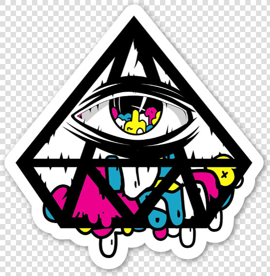 Jerkface Diamond Eye Sticker   Imagenes Del Ojo Illuminati  HD Png DownloadTransparent PNG