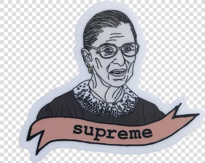 Transparent Supreme Sticker Png   Ruth Bader Ginsburg Transparent  Png DownloadTransparent PNG