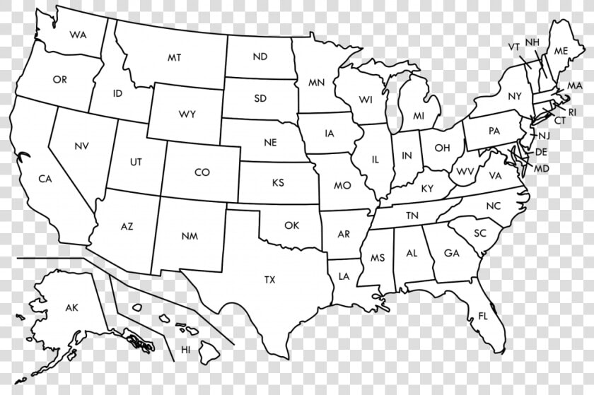 Blank Map Of Us High Quality And Canada Geography Blog   West Side Of America  HD Png DownloadTransparent PNG