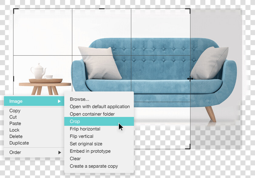 Drag And Drop Wireframe Design Software   Furniture  HD Png DownloadTransparent PNG