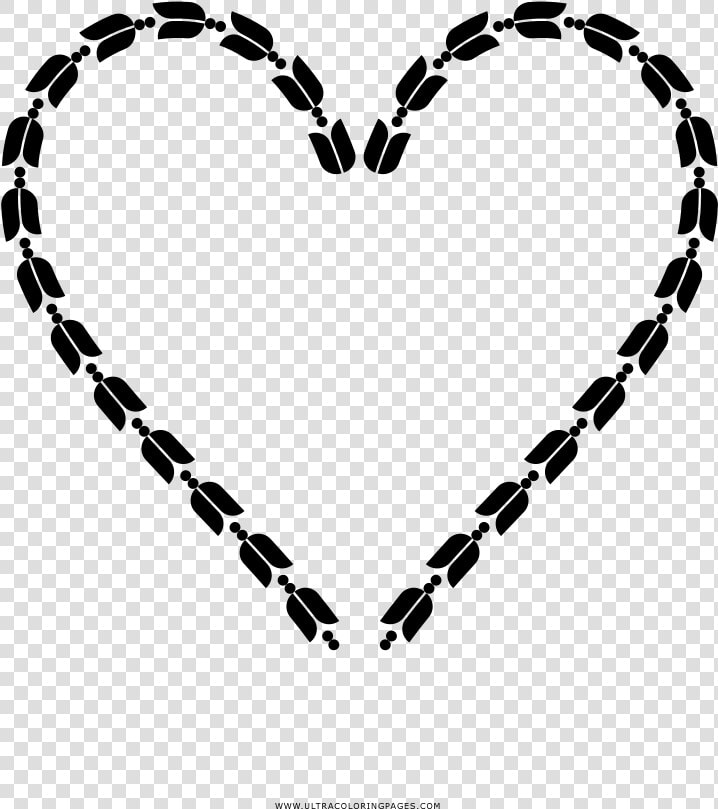 Heart Wreath Coloring Page   Primera Comunion Rosario Dibujo  HD Png DownloadTransparent PNG