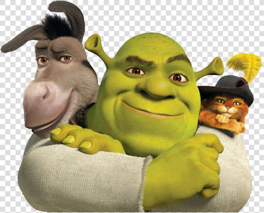 Imagenes Shrek Png  Jpg   Shrek Donkey And Puss In Boots  Transparent PngTransparent PNG