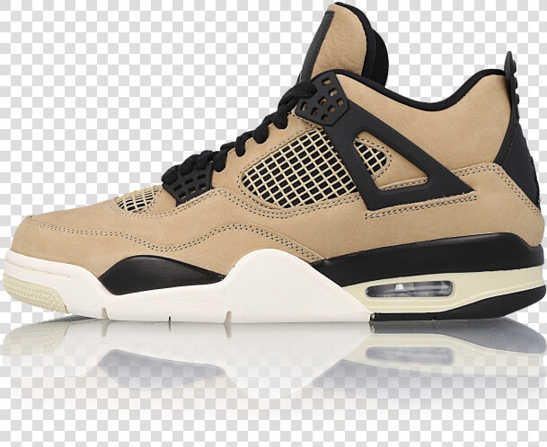 Wmns Air Jordan 4 Retro Fossil   Aq9129 200  HD Png DownloadTransparent PNG