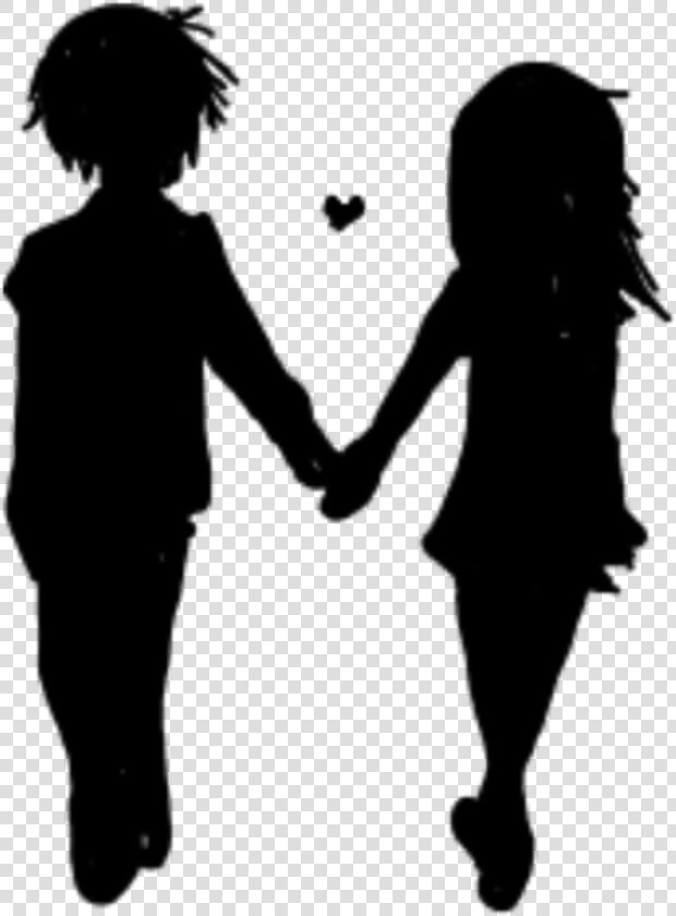 Follow My Insta If You Use  noel   Couple Walking Holding Hands Silhouette  HD Png DownloadTransparent PNG