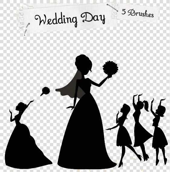 Wedding Brush Marriage Heart   Bridesmaids Clipart  HD Png DownloadTransparent PNG