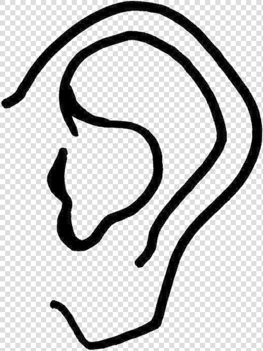 Ear Pictures Of Transparent Png   Transparent Cartoons   Line Art  Png DownloadTransparent PNG