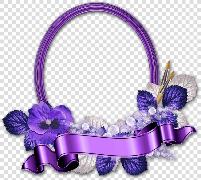 Molduras Com Flores Roxas  HD Png DownloadTransparent PNG